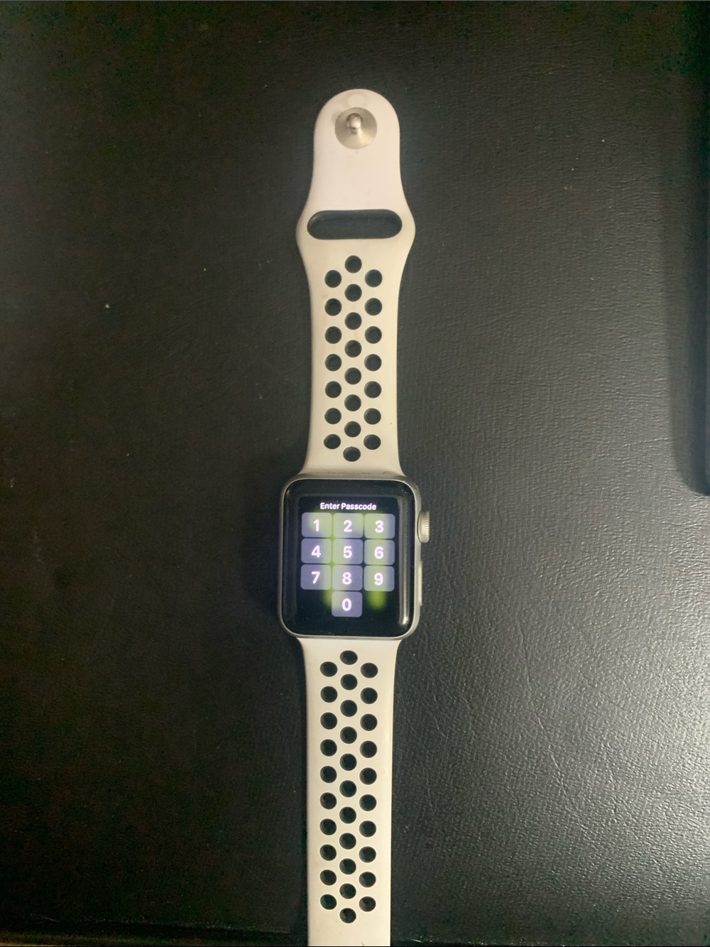Apple Watch Series 3 NIKE with White Sport Band and Black Perforations